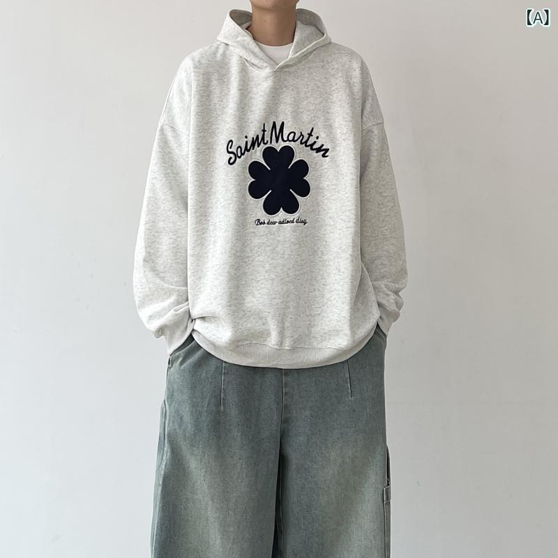 メンズ 流行り物 オシャレ かっこいい 烏兎 朦々たる ボンネット付き添い人 トレーナー メンズレディース 心地好い 和風 刺しゅう ティーシャツ 上衣