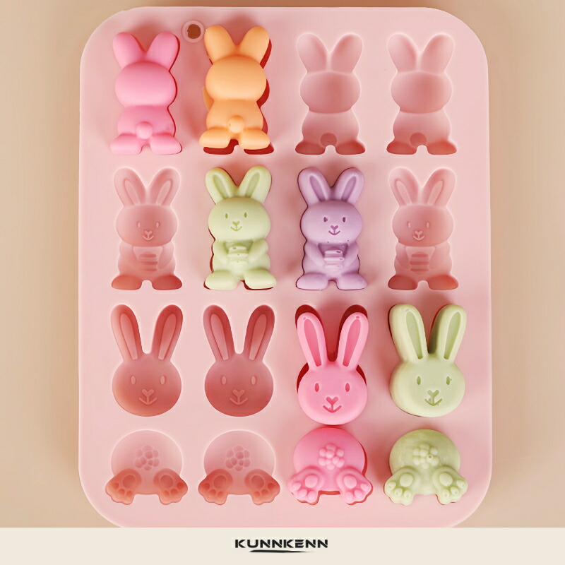 楽天市場】KUNNKENN シリコンモールド かわいい うさぎ ウサギのおしり