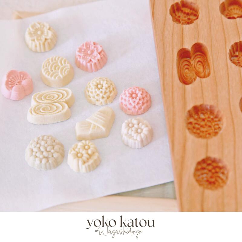 楽天市場】KUNNKENN 干菓子木型 落雁 打菓子木型 八種 さくら あじさい