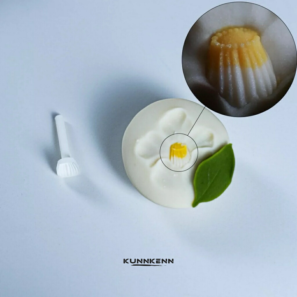 和菓子型 　撫子　桔梗　瓢箪 お家で和菓子！【しょくにんさん】「＃2桔梗」：引網香月堂 #nerikiri