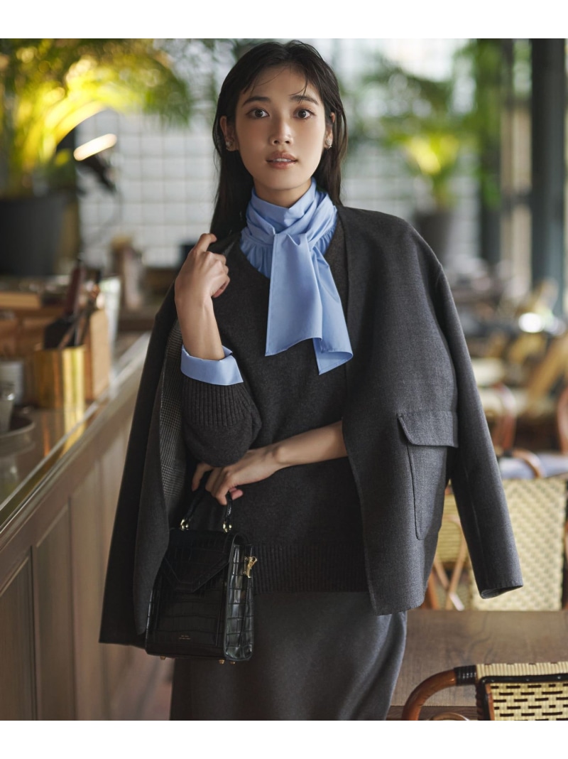 【SALE／50%OFF】TWリバーシブル アウター 23区 L ニジュウサンク ジャケット・アウター その他のジャケット・アウター グレー【RBA_E】【送料無料】[ Fashion]｜23区 店