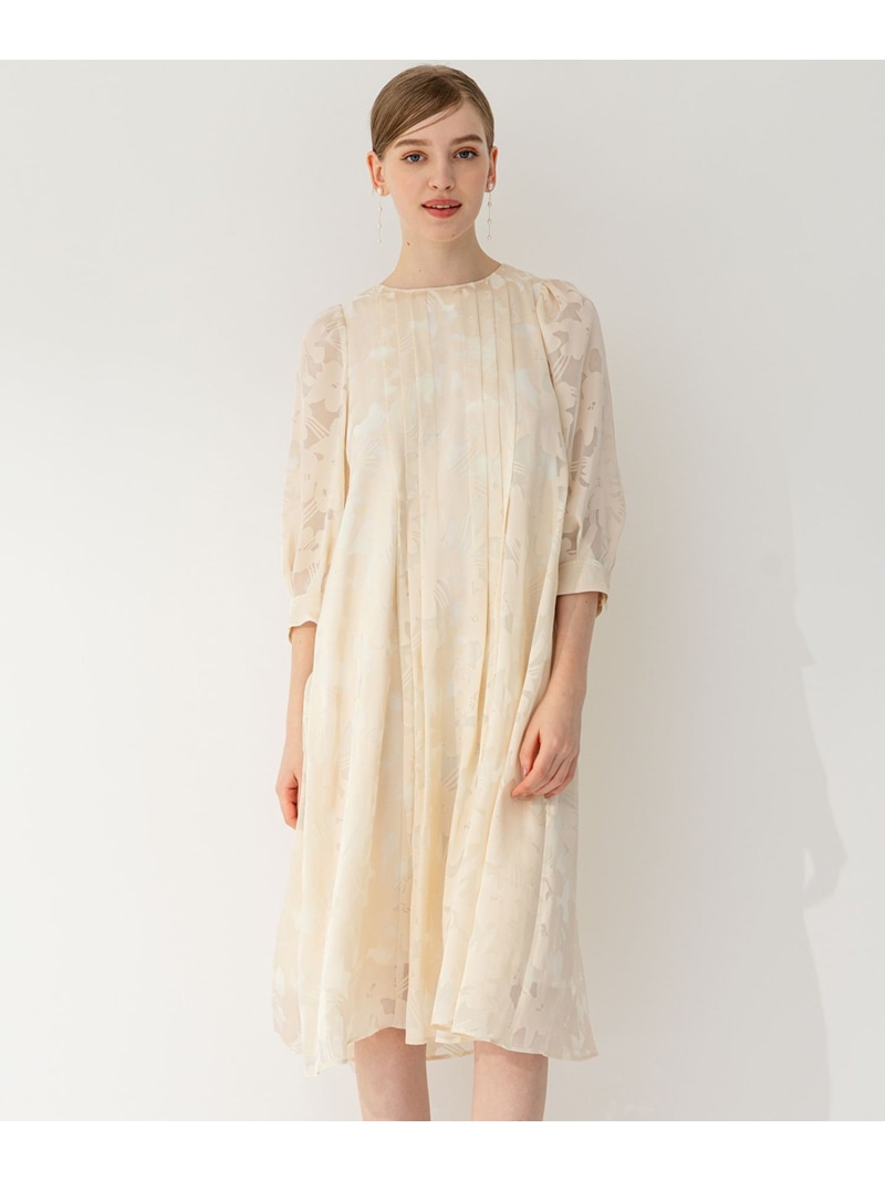 【APPLAUDIR】フローラルオパール ドレス 23区 ニジュウサンク ワンピース・ドレス ドレス ベージュ ネイビー【送料無料】[ Fashion] 27,885円