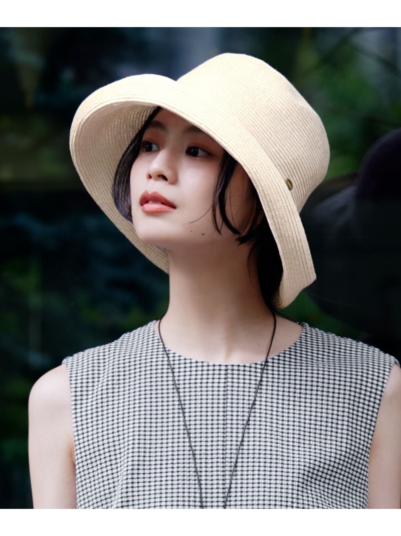 ペーパーブレード エッジアップ ハット 23区 ニジュウサンク 帽子 ハット ホワイト【送料無料】[ Fashion]