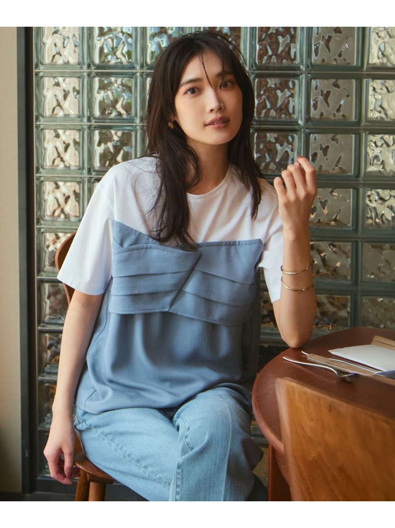 【SALE／30%OFF】【WEB制限事項色合いあり/洗える】スムース目論む 二人組 カットソー 23区 L ニジュウサンク トップス カットソー・ティーシャツ 黒いこと ベージュ 薄墨色【RBA_E】【貨物輸送無料】[ Fashion]