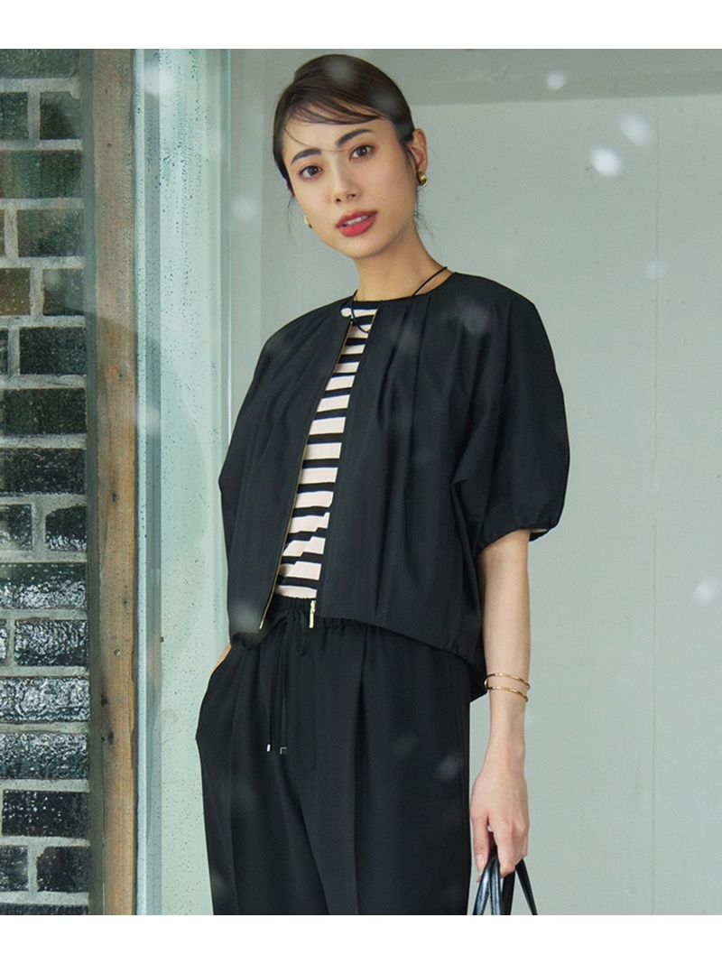 【SALE／30%OFF】【撥水性/接触冷感】ストレッチライトタイプライター コンパクトブルゾン 23区 L ニジュウサンク ジャケット・アウター ブルゾン・ジャンパー ブラック ネイビー ベージュ【RBA_E】【送料無料】[ Fashion]｜23区 店