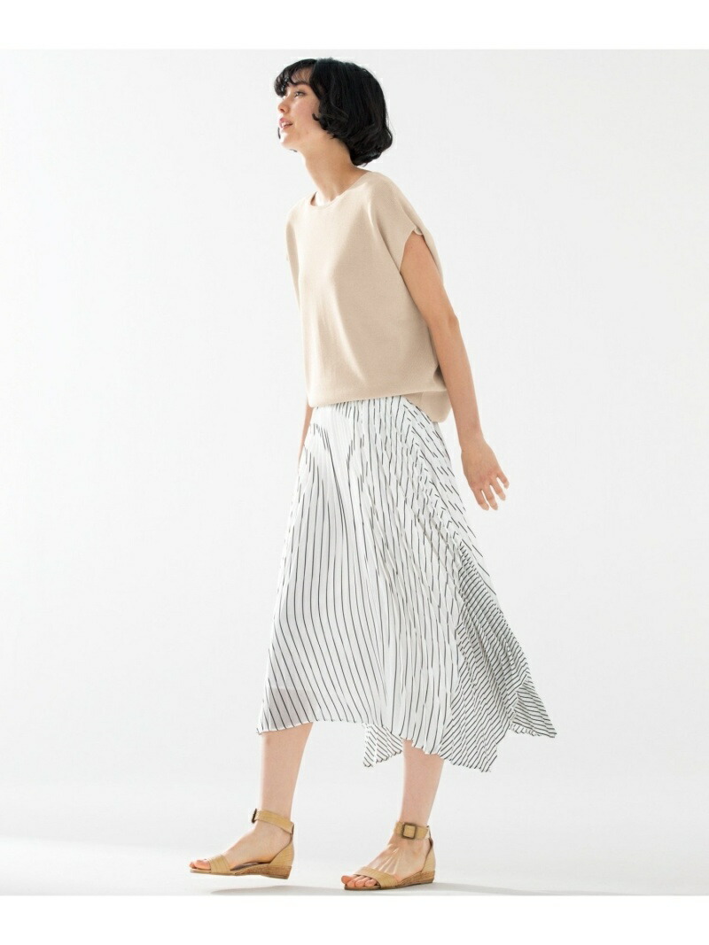 海外最新 Rakuten Fashion 洗える ストライプ ジョーゼット プリーツスカート 23区 ニジュウサンク スカート スカートその他 ブラック 送料無料 新規購入 Www Falizgroup Com