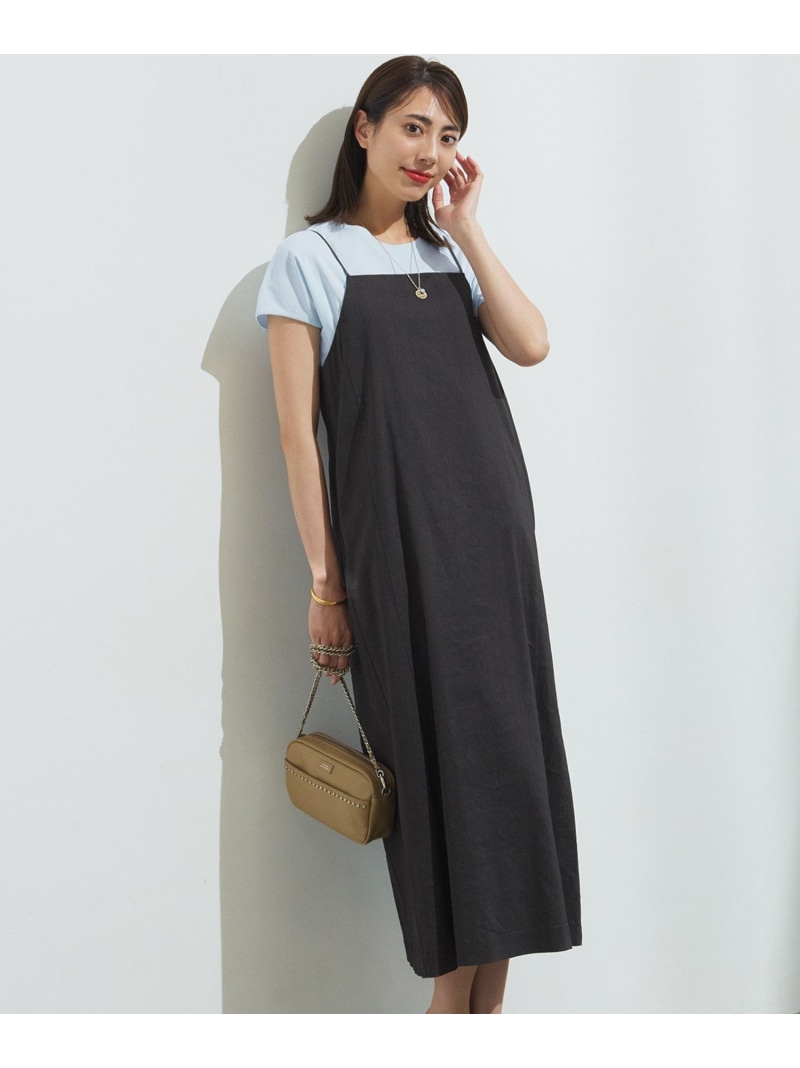 【SALE／50%OFF】【洗える】リネンレーヨンストレッチ  I伝達ルート キャミソール 衣裳 23区 L ニジュウサンク 衣裳・御召しもの 衣裳 ベージュ 黒いこと【RBA_E】【貨物輸送無料】[ Fashion]