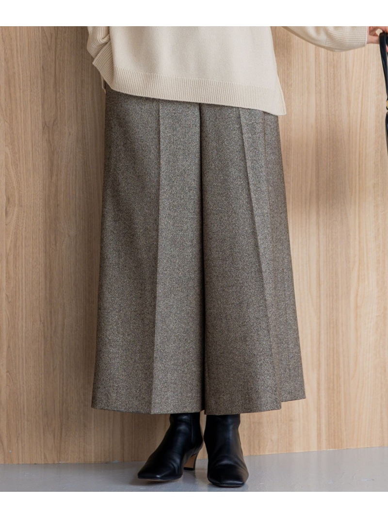 【SALE／20%OFF】ラメミックスツイード クロップド パンツ 23区 S ニジュウサンク パンツ その他のパンツ ベージュ グレー【RBA_E】【送料無料】[ Fashion]｜23区 店