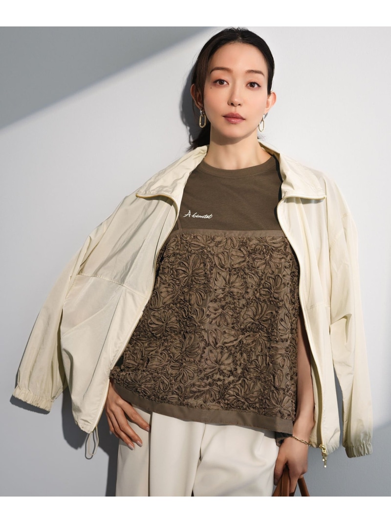 【SALE／30%OFF】リボンエンブロイダリー キャミソール 23区 S ニジュウサンク トップス キャミソール ブラウン ベージュ ブラック【RBA_E】【送料無料】[ Fashion]｜23区 店