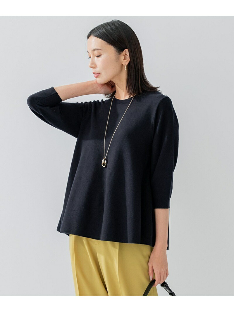 テンセルストレッチ フレア ニット 23区 S ニジュウサンク トップス