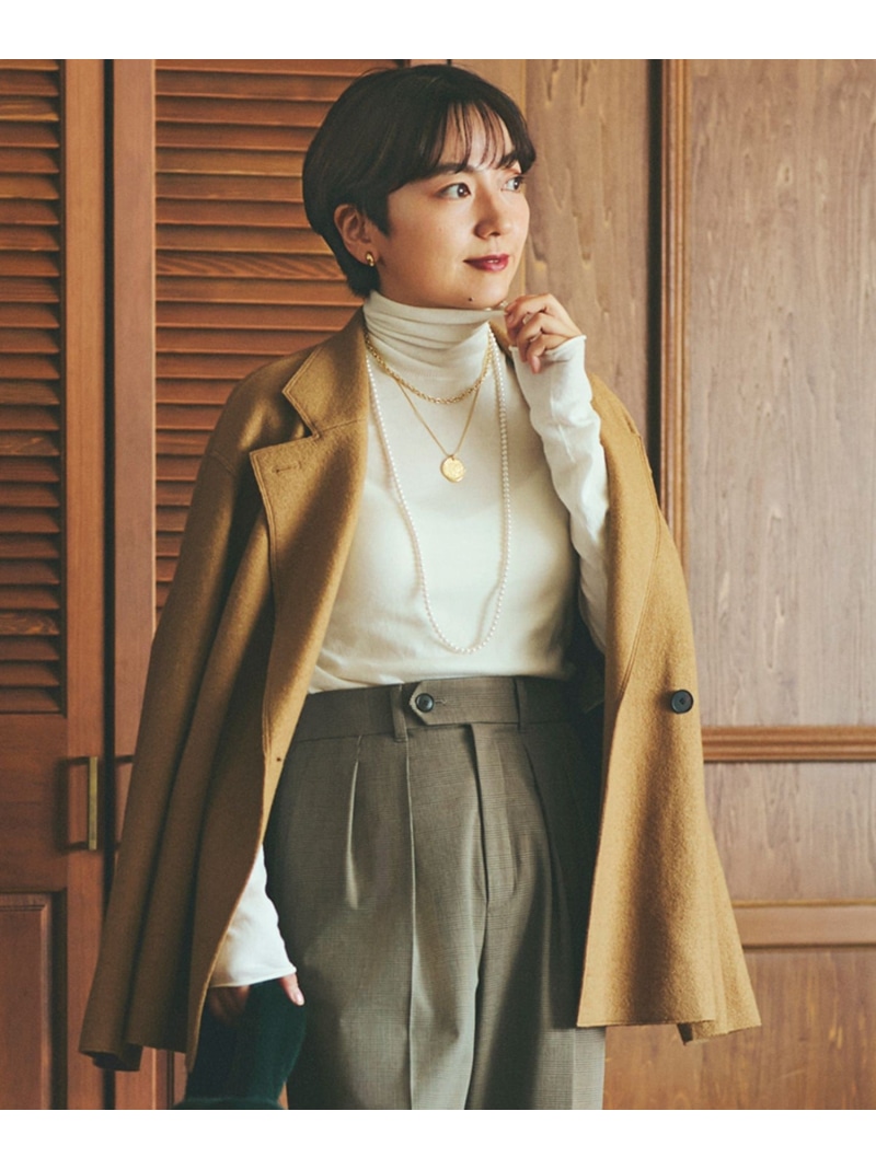 【SALE／50%OFF】コンプレストパイル ライトアウター 23区 S ニジュウサンク ジャケット・アウター 余分の物のジャケット・アウター 赤銅色 ベージュ 黒いこと 青み【RBA_E】【貨物輸送無料】[ Fashion]