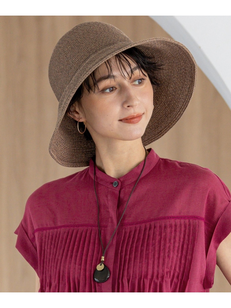 楽天市場】【Oggi8月号掲載/UVケア】ラフィア リボン ハット 23区