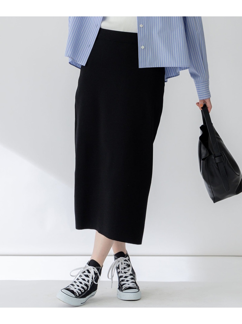 【SALE／40%OFF】【洗える】コンフォートストレッチ ニット タイト スカート 23区 ニジュウサンク スカート ロング・マキシスカート ネイビー カーキグリーン ブラック【RBA_E】【送料無料】[ Fashion]｜23区 店
