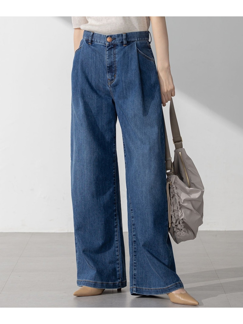 【Oggi6月号掲載/接触冷感】23区DENIM サマー タック ワイド パンツ 23区 ニジュウサンク パンツ その他のパンツ【送料無料】[ Fashion]
