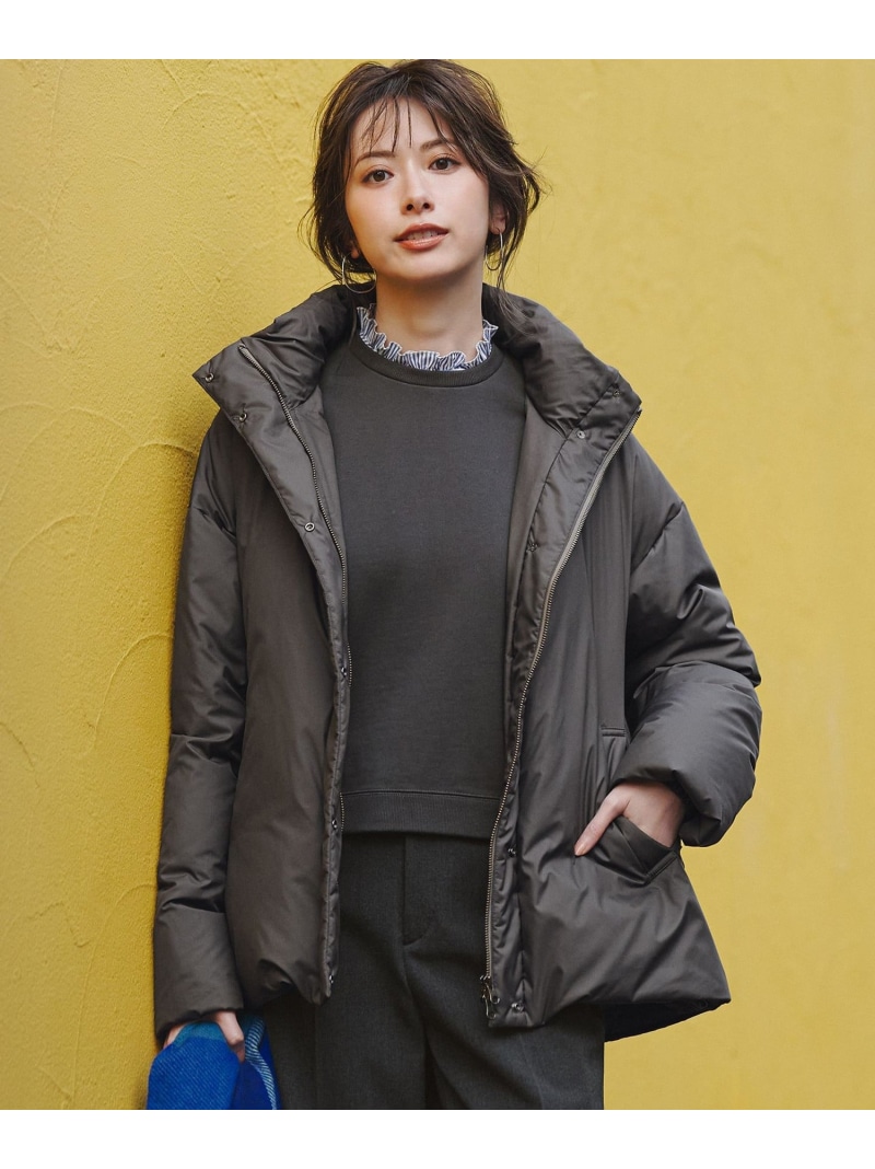 【SALE／20%OFF】【WEB\u0026構成要素バス発着場制限事項】縫い目受け答え フーデット 落ち込む 23区 ニジュウサンク ジャケット・アウター ダウンジャケット・ダウンベスト 薄墨色 黒いこと 白いこと 緑であること ベージュ【RBA_E】【貨物輸送無料】[ Fashion]