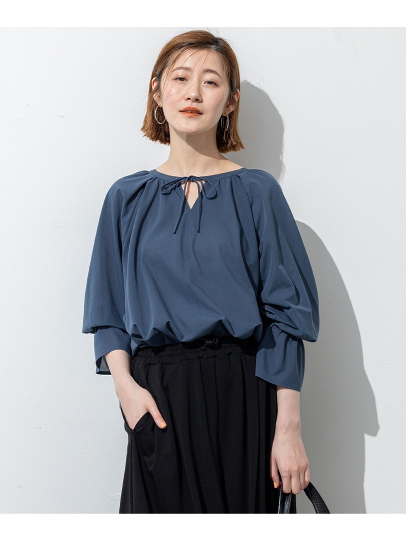 【SALE／30%OFF】【洗える】クリアトリコットジャージー ギャザーデザイン カットソー 23区 L ニジュウサンク トップス カットソー・Tシャツ ブラック ネイビー ベージュ【RBA_E】【送料無料】[ Fashion]｜23区 店