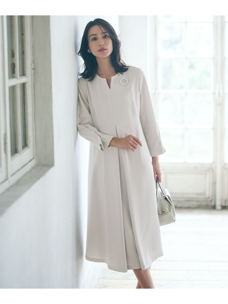 【SALE／30%OFF】【VERY共同研究 】トリアセダブルジョーゼット 衣裳 23区 ニジュウサンク 衣裳・御召しもの 衣裳 米国海軍 ベージュ【RBA_E】【貨物輸送無料】[ Fashion]