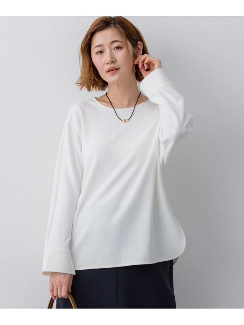 【SALE／20%OFF】バックボタン TEEブラウス 23区 ニジュウサンク トップス シャツ・ブラウス ホワイト ピンク ネイビー【RBA_E】【送料無料】[ Fashion]