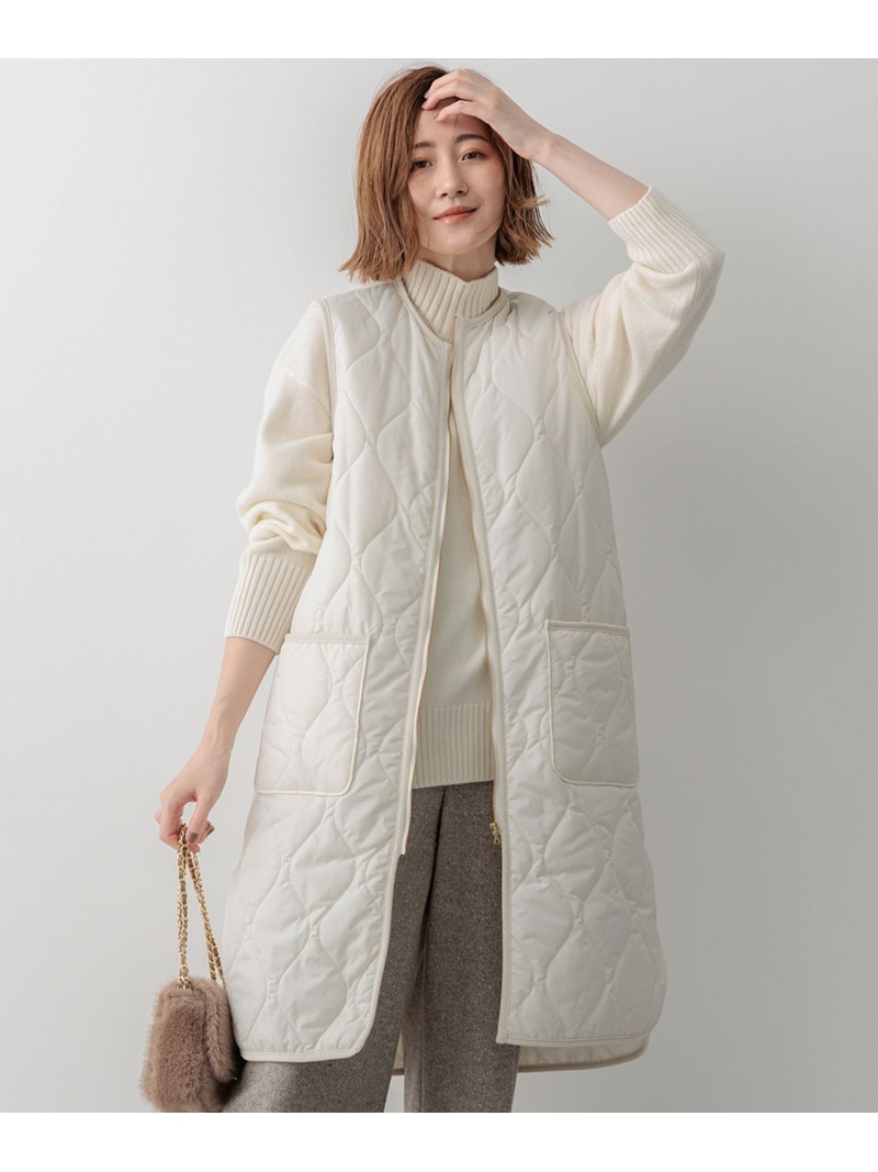 【SALE／50%OFF】【撥水製作】中綿 パディング ジレ 23区 ニジュウサンク ジャケット・アウター 余分の物のジャケット・アウター 白いこと 黒いこと【RBA_E】【貨物輸送無料】[ Fashion]
