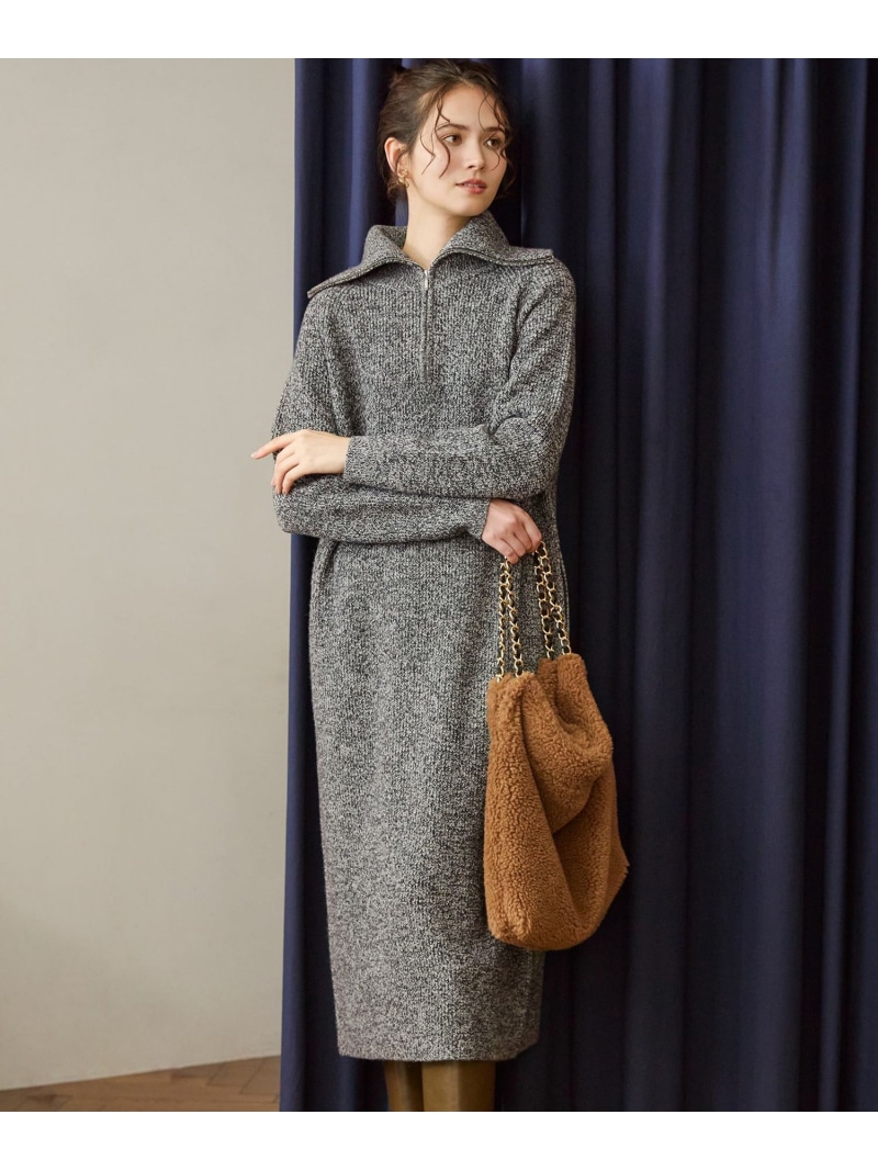 【SLOW/一部店舗限定】ソフトウール ニット ワンピース 23区 L ニジュウサンク ワンピース・ドレス ワンピース ブラウン【送料無料】[ Fashion]