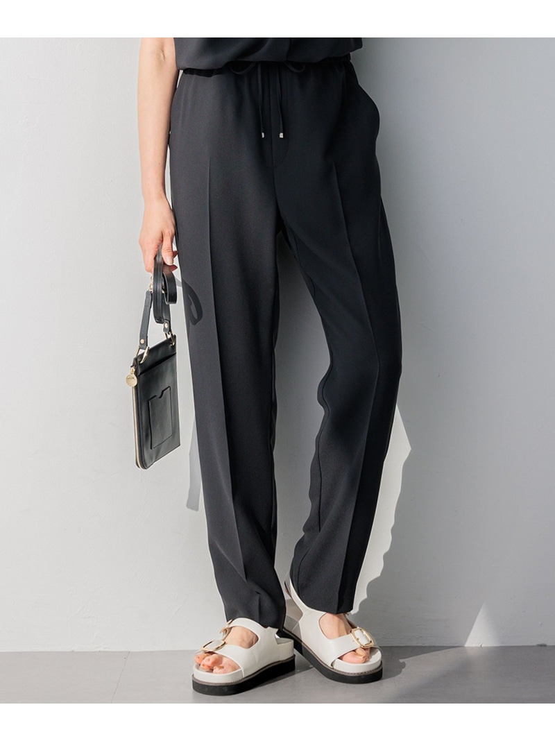 【新色追加/洗える】ストレッチジョーゼット テーパード パンツ 23区 ニジュウサンク パンツ その他のパンツ ブラウン ブラック ベージュ ネイビー【送料無料】[ Fashion]