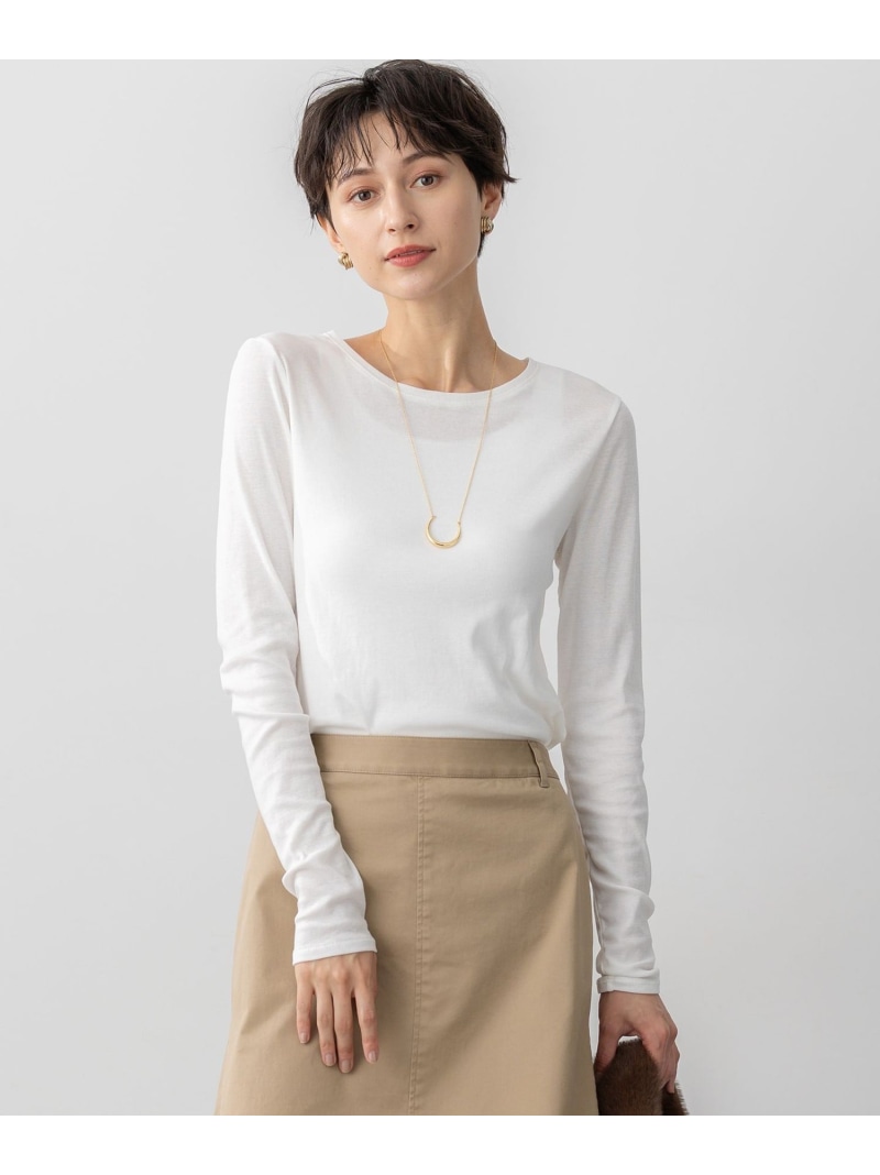 【SALE／30%OFF】【滝沢眞規子さん着用/洗える】シアーレイヤード カットソー 23区 L ニジュウサンク トップス カットソー・Tシャツ ホワイト ブラック【RBA_E】【送料無料】[ Fashion]