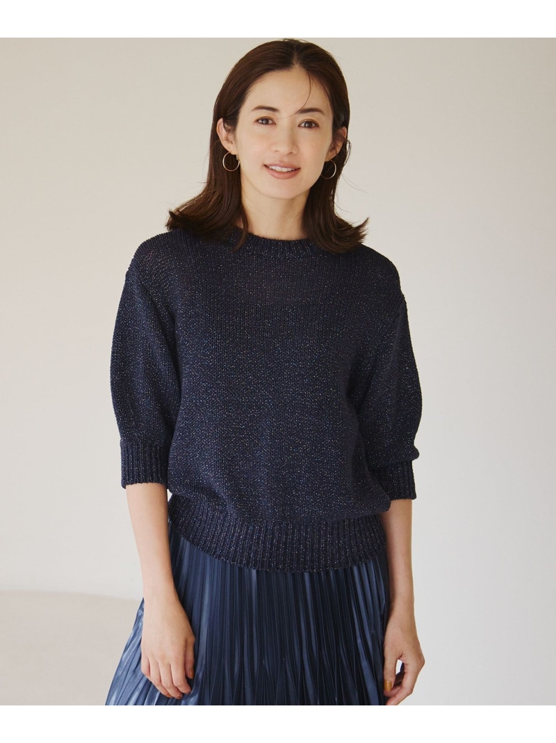 楽天市場】【SALE／30%OFF】【洗える】ルレックスバルキー ラメニット