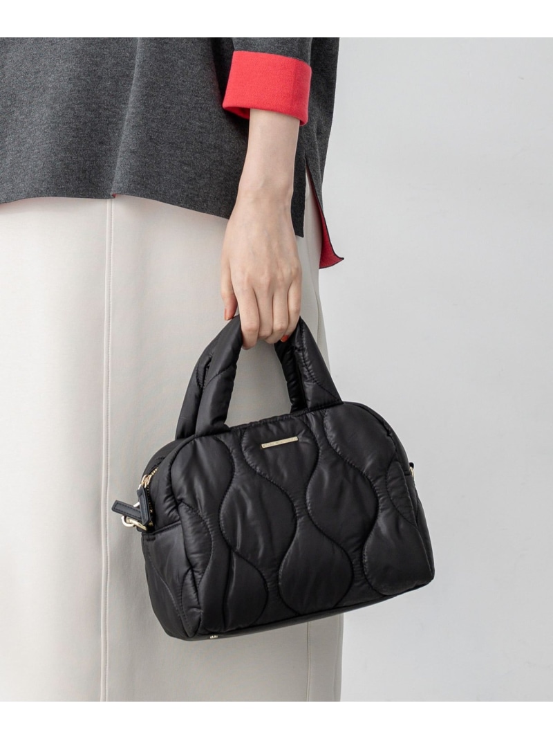 キルティング ボストン バッグ 23区 ニジュウサンク バッグ ボストンバッグ ブラック ブルー【送料無料】[ Fashion]