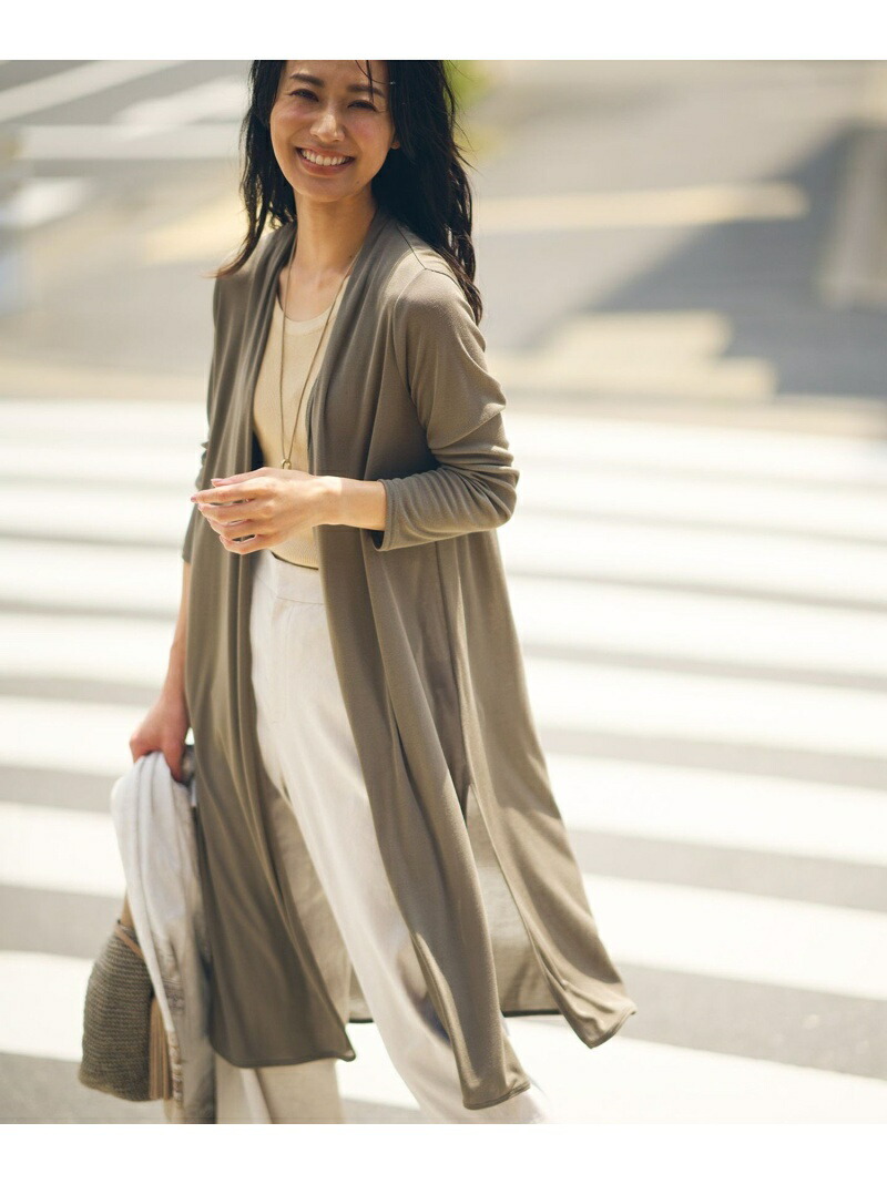 カーディガン ボレロ 期間限定特価 マガジン掲載 マルチファンクション Fashion ブラック 送料無料 Rakuten ホワイト カーキ カーディガン ニット ニジュウサンク 23区 カーディガン 番号2m36 ロング