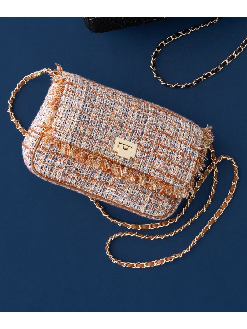 【SALE／30%OFF】GIOLICAツイード ショルダーバッグ 23区 ニジュウサンク バッグ ショルダーバッグ【RBA_E】【送料無料】[ Fashion]｜23区 店