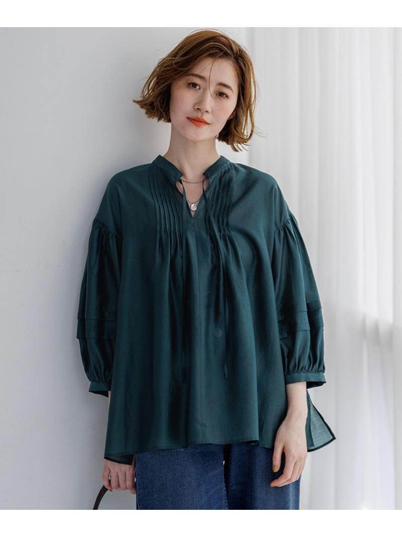 ナチュラルシアーオーガンジー 2WAY ブラウス 23区 L ニジュウサンク トップス シャツ・ブラウス ブラウン【送料無料】[ Fashion]｜23区 店