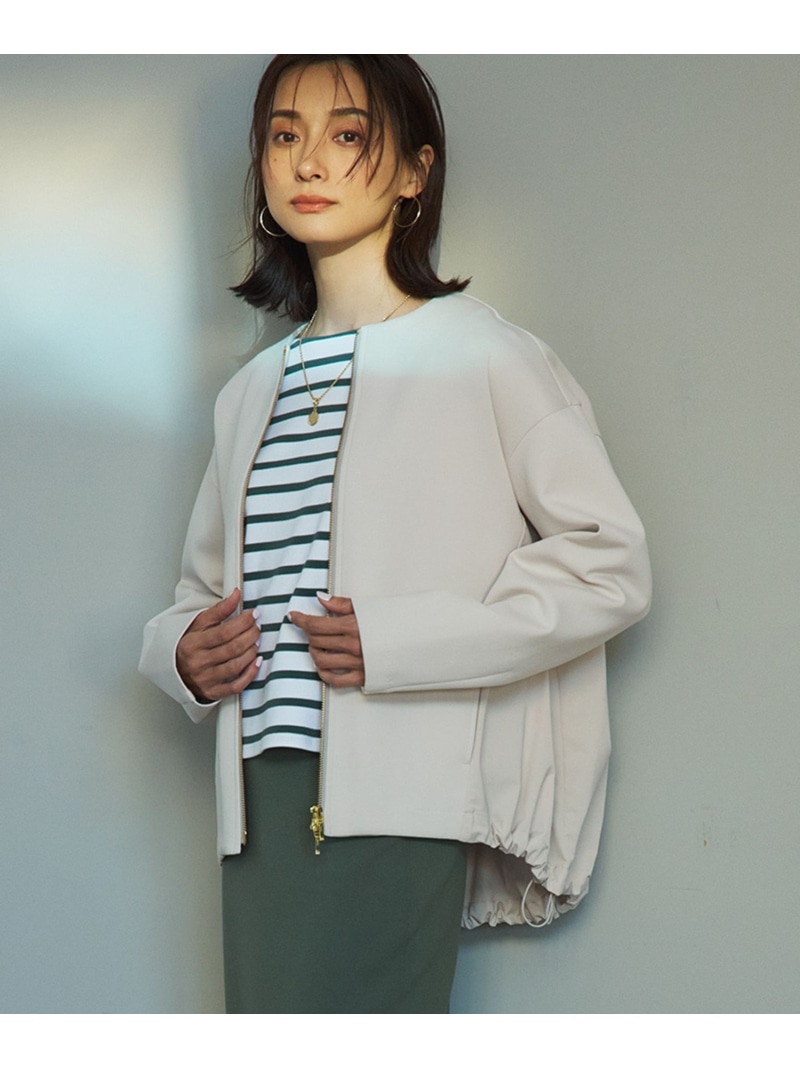【SALE／20%OFF】【洗える】コットンエアー ギャザー ライトアウター 23区 S ニジュウサンク ジャケット・アウター その他のジャケット・アウター グレー ベージュ ブラック【RBA_E】【送料無料】[ Fashion]｜23区 店