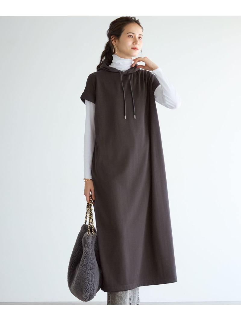 【SALE／20%OFF】【SLOW/構成要素バス発着場押さえる】コットンライクテリー フーディー 衣装 23区 S ニジュウサンク 衣装・御召しもの 衣装 ベージュ 薄墨色【RBA_E】【貨物輸送無料】[ Fashion]