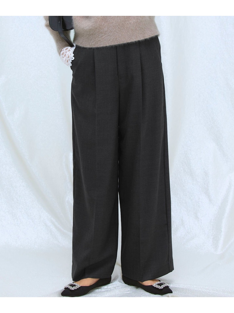 【SALE／30%OFF】【滝沢眞規子さん着用/VERY掲載/洗える】TWビエラ タック ワイド パンツ 23区 L ニジュウサンク パンツ その他のパンツ ネイビー グレー【RBA_E】【送料無料】[ Fashion]｜23区 店