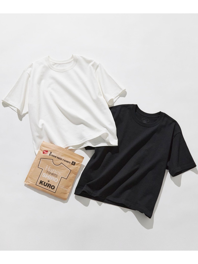 【Hanes(R)×23区】SHIRO/KURO 2PACKS クルーネック Tシャツ 23区 ニジュウサンク トップス カットソー・Tシャツ【送料無料】[ Fashion]