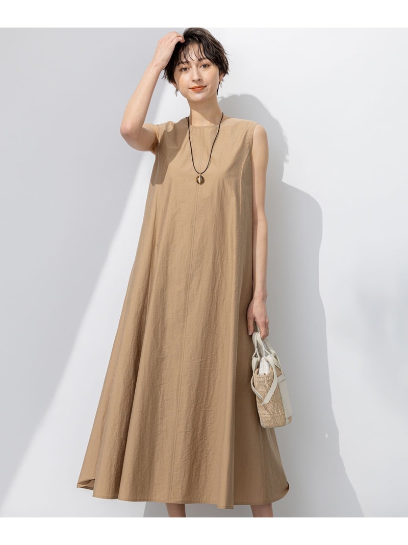 【SALE／30%OFF】【洗える】MANTECO ブライトワッシャー ワンピース 23区 L ニジュウサンク ワンピース・ドレス ワンピース ブラウン【RBA_E】【送料無料】[ Fashion]