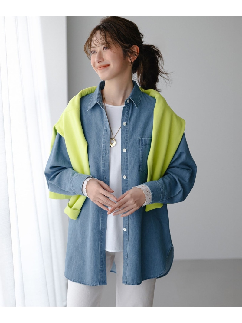 ライトダンガリー デニムシャツ 23区 ニジュウサンク トップス シャツ・ブラウス【送料無料】[ Fashion]