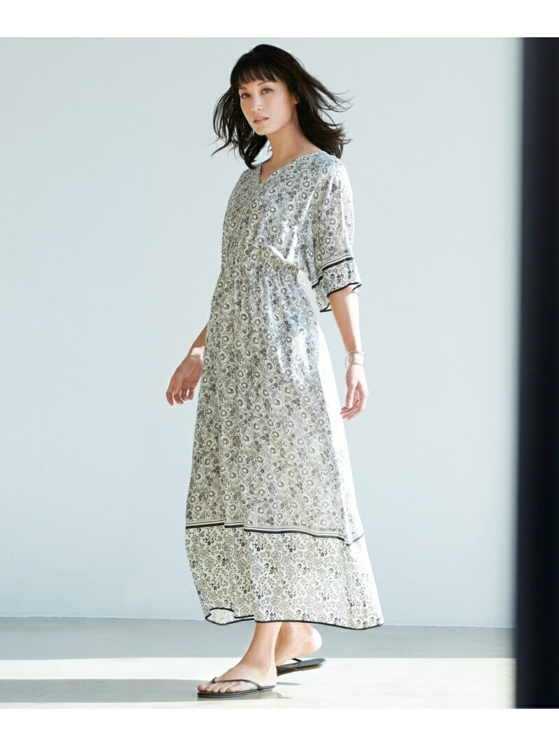 春早割 Rakuten Fashion Sale 洗える スカーフパネルプリントワンピース 23区 S ニジュウサンク ワンピース 半袖 ワンピース ホワイト Rba E 23区 店 品質が Mahottaripost Com Np