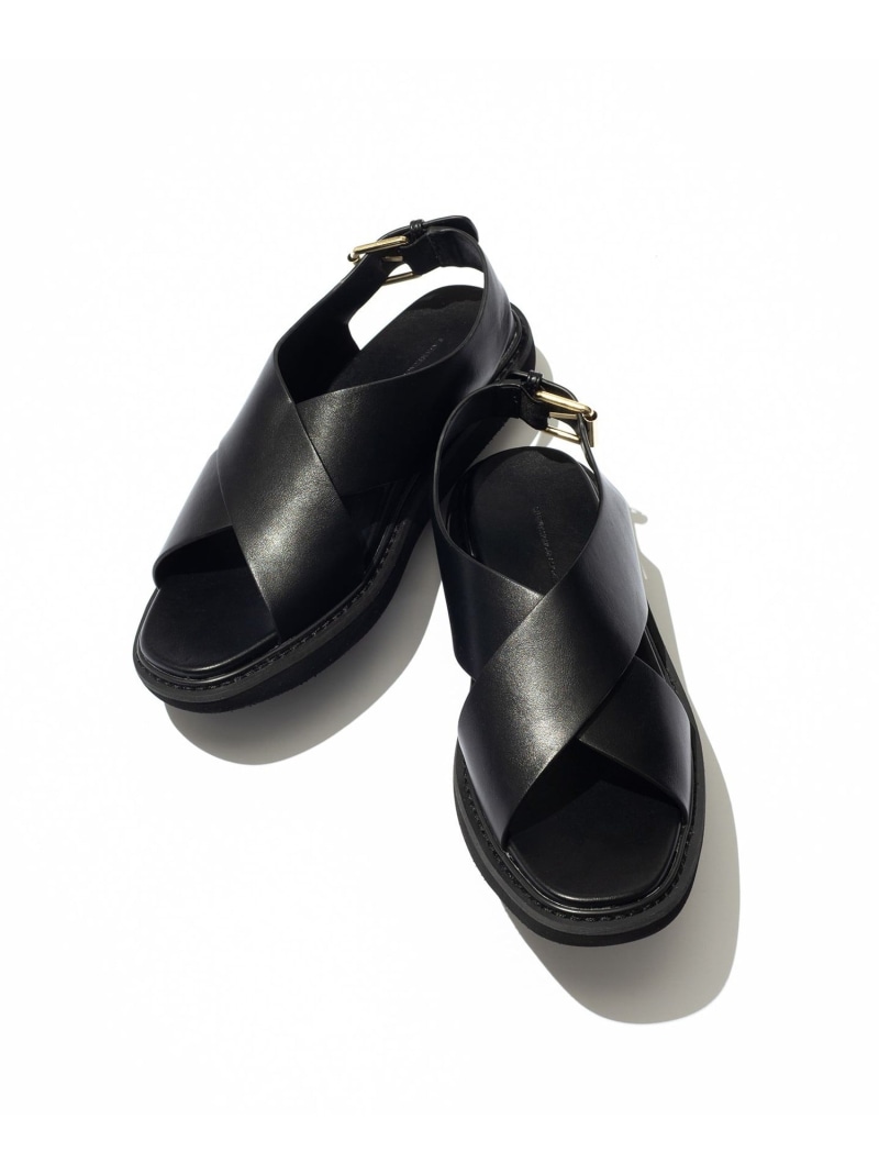【SALE／20%OFF】【Oggi8月号掲載】クロス サンダル 23区 ニジュウサンク シューズ・靴 サンダル ブラック【RBA_E】【送料無料】[ Fashion]｜23区 店