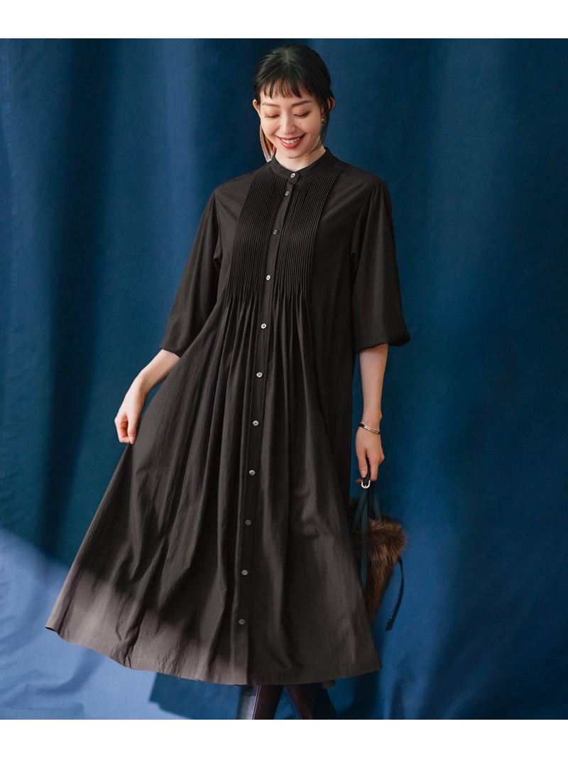 【SALE／20%OFF】【新色追加/洗える】ヴィンテージライトタフタ ブザム ワンピース 23区 L ニジュウサンク ワンピース・ドレス シャツワンピース ブルー ブラウン ブラック ベージュ【RBA_E】【送料無料】[ Fashion]｜23区 店