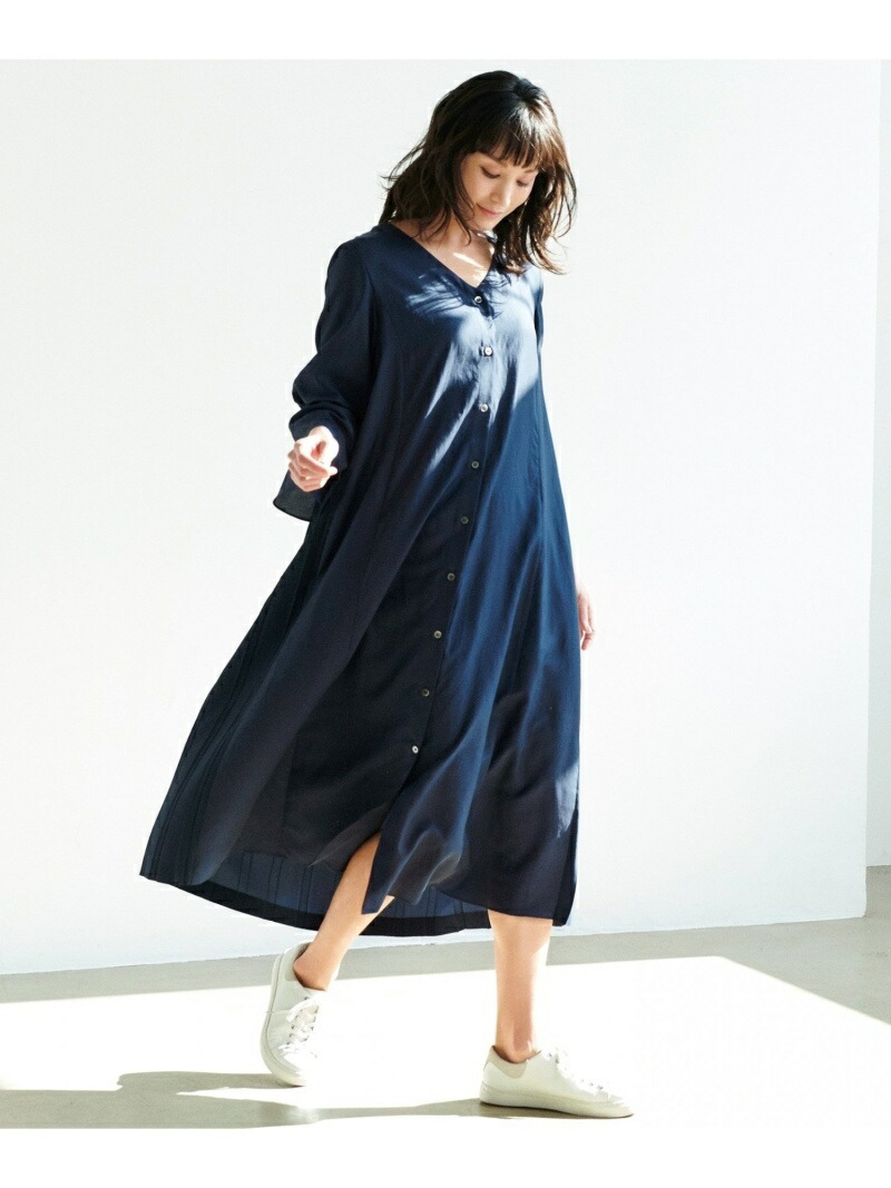 楽天市場 Sale 60 Off Very6 7月合併号掲載 Veryコラボ シルクコットンツイル ワンピース 23区 ニジュウサンク ワンピース 半袖ワンピース ネイビー ブラウン グリーン Rba E 送料無料 Rakuten Fashion 23区 楽天市場店