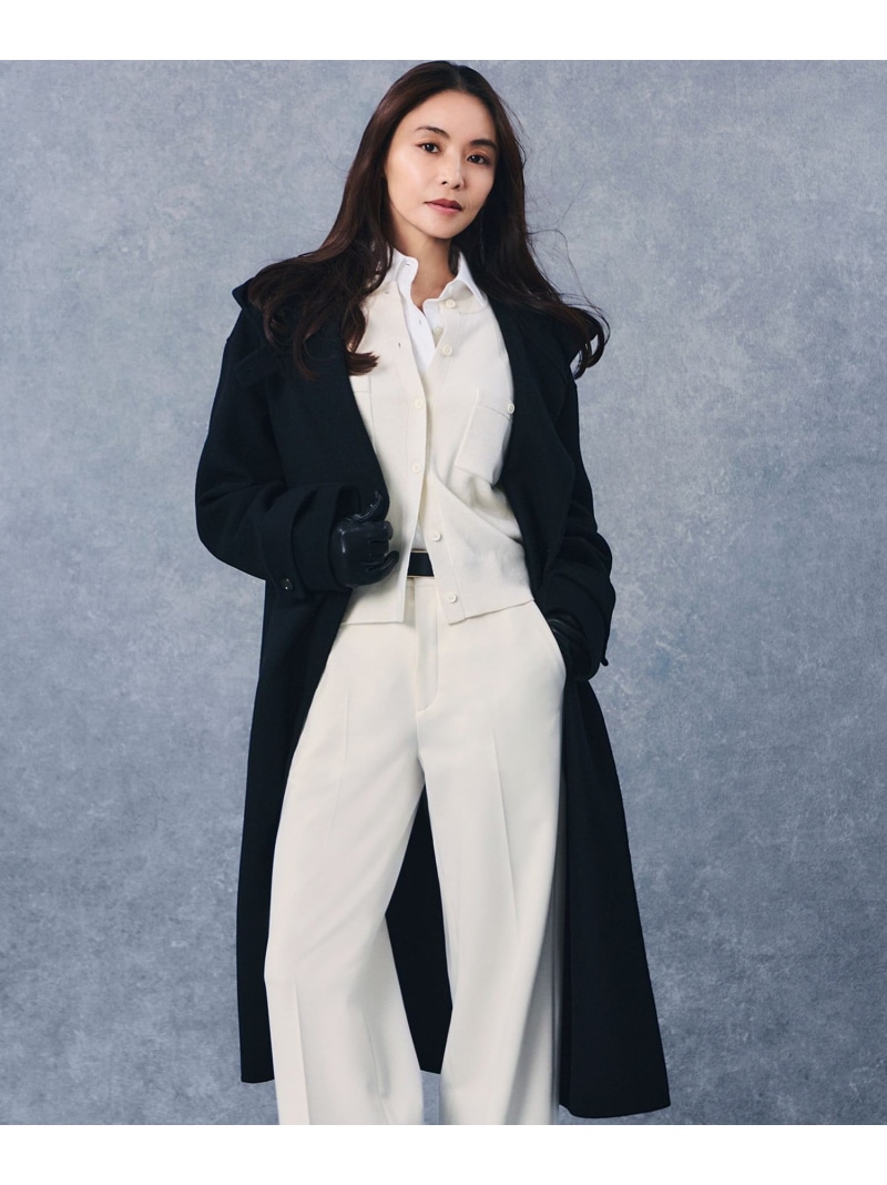 【滝沢眞規子さん着用/VERY掲載】MANTECOPureリバー フード ロングコート 23区 S ニジュウサンク ジャケット・アウター その他のジャケット・アウター グレー ブラウン ブラック【送料無料】[ Fashion]｜23区 店