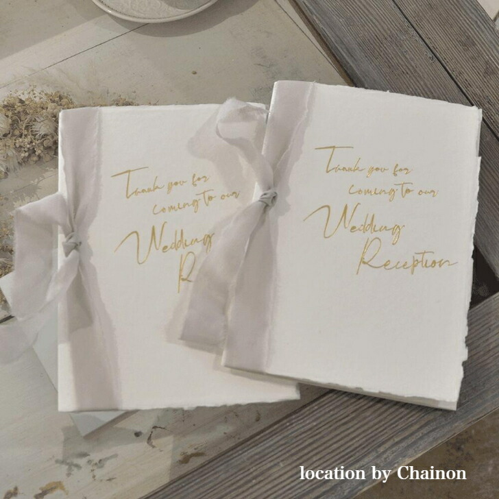 席次表 ａ４ 送料無料 ａ４ アッシュグレイ 手作りキット リボン 小さい 印刷込最短納期6日 Michelle 席順表 三つ折り