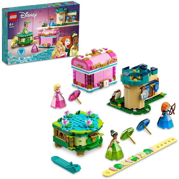 レゴ 43203 ディズニープリンセス オーロラ メリダ ティアナの魅惑の場所