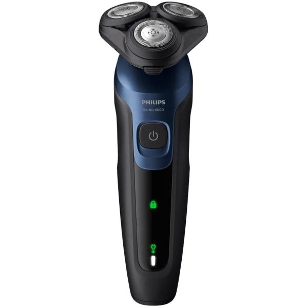 [S5445/03] フィリップス 5000つづき物 明かり電気カミソリ 27枚刃 360-Dフレックス尖端 2022年青写真