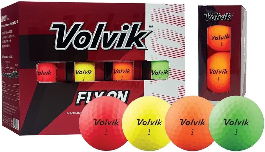 お買い得❗️VolvikゴルフボールVIVID XT AMT　レッド5ダース Amazon.co.jp: Volvik(ボルビック) ゴルフボール XT AMT VOLVIK