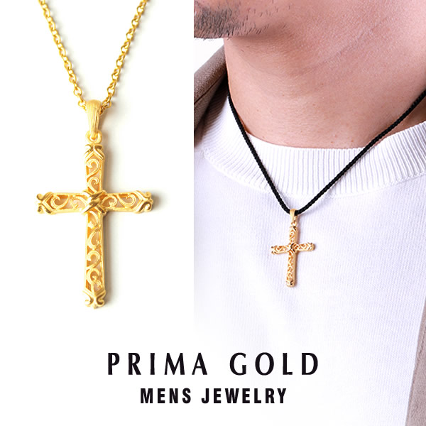 楽天市場】純金 クロスペンダント 十字架 クラシカル クロス メンズ