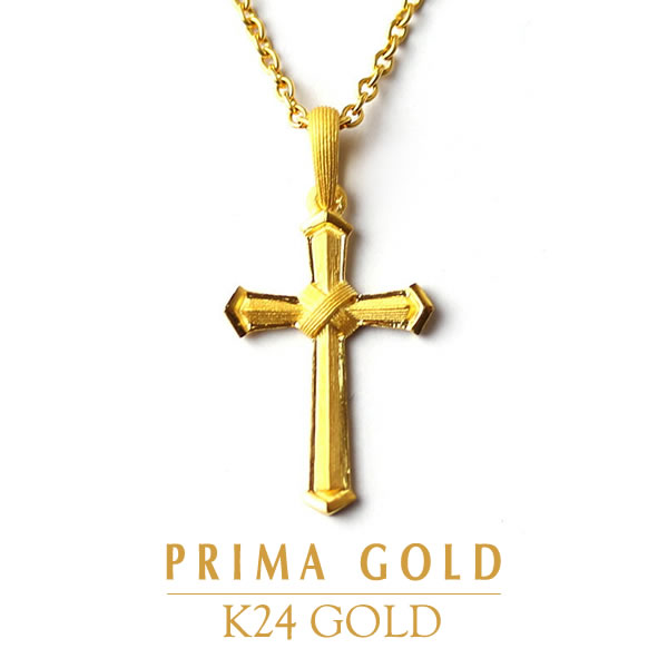 楽天市場】24金 ペンダントトップ クロス 十字架 女性 レディース