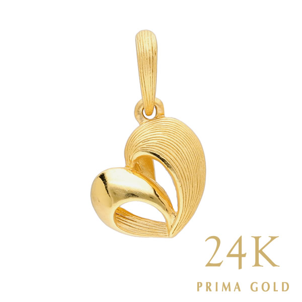 純金レディースペンダント ミニハートコレクション 女性 イエローゴールド ジュエリー ブランド PRIMAGOLD プリマゴールド 送料無料