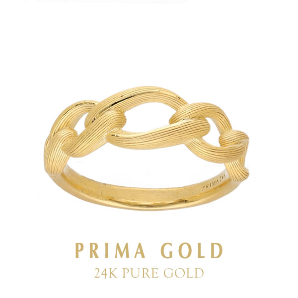 純金 輪モチーフ リング レディース 指輪 9～16号 K24 24金 ジュエリー アクセサリー ブランド PRIMAGOLD プリマゴールド 送料無料